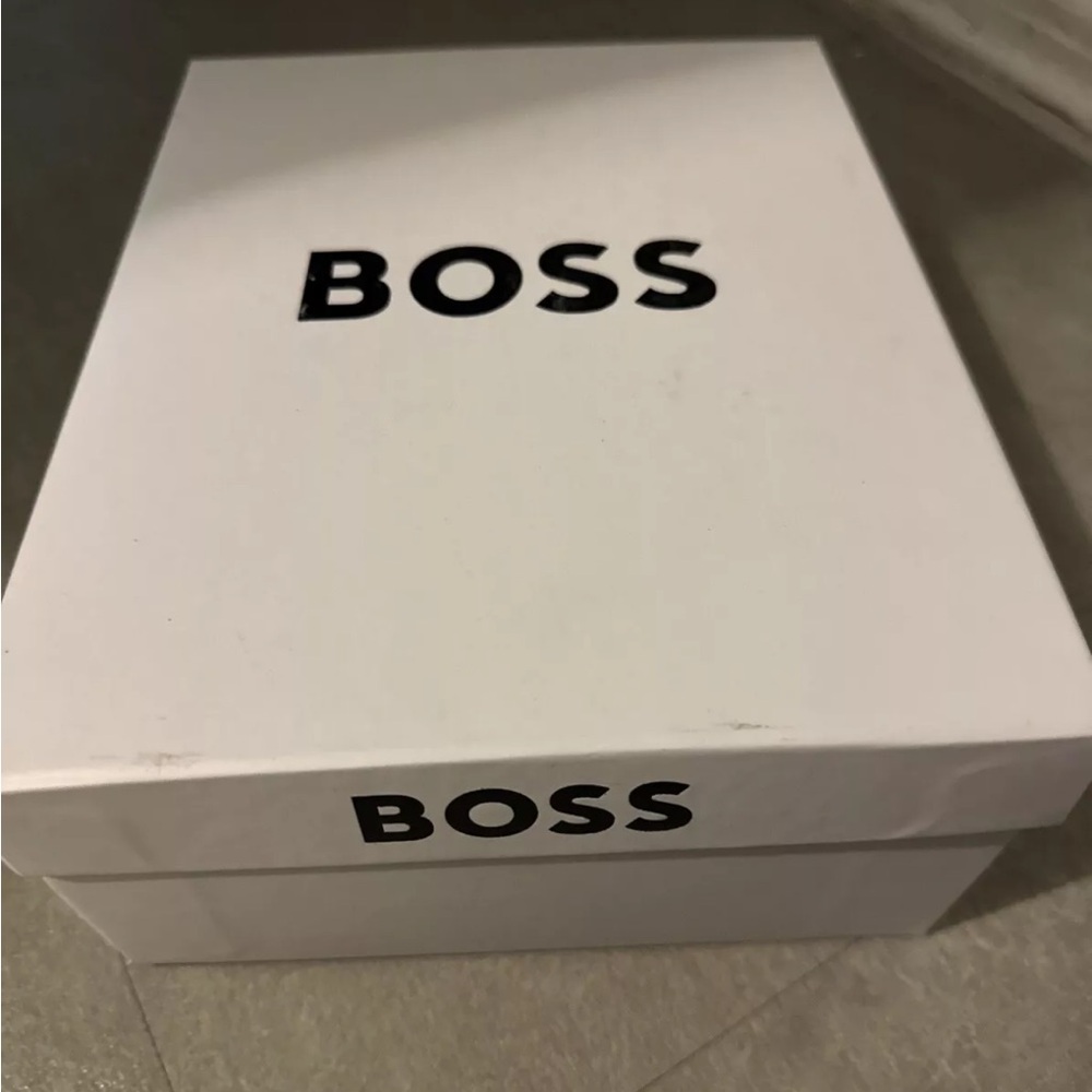 Kids white leather sneakers Hugo Boss Unisex - Picture 3 of 3